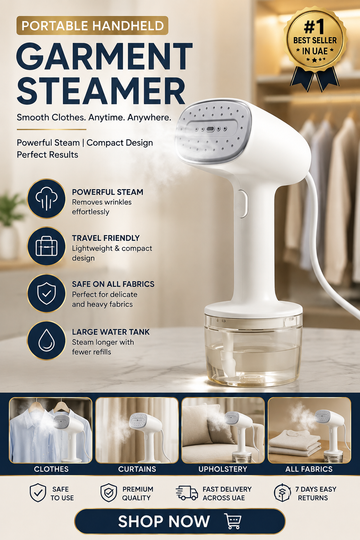 ✨ Handheld Clothes Steamer – Powerful Steam 💨👔