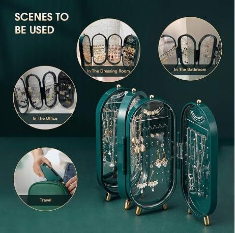 Folding Screen Jewelry Box | منظم مجوهرات