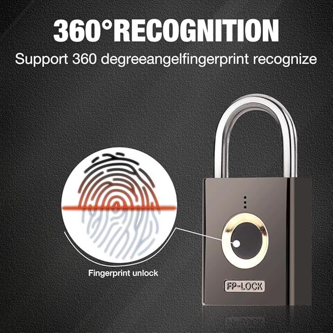 Golden Fox - Fingerprint Padlock