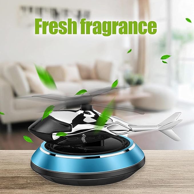 Solar-Powered Helicopter Car Air Freshener | معطر هواء السيارة